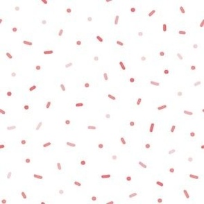 Small Pantone Peach Fuzz Confetti Party Sprinkles on White