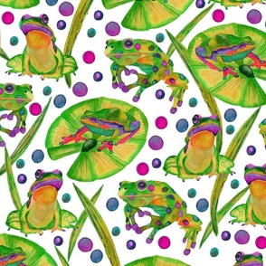 Frogs- Yellow&Purple