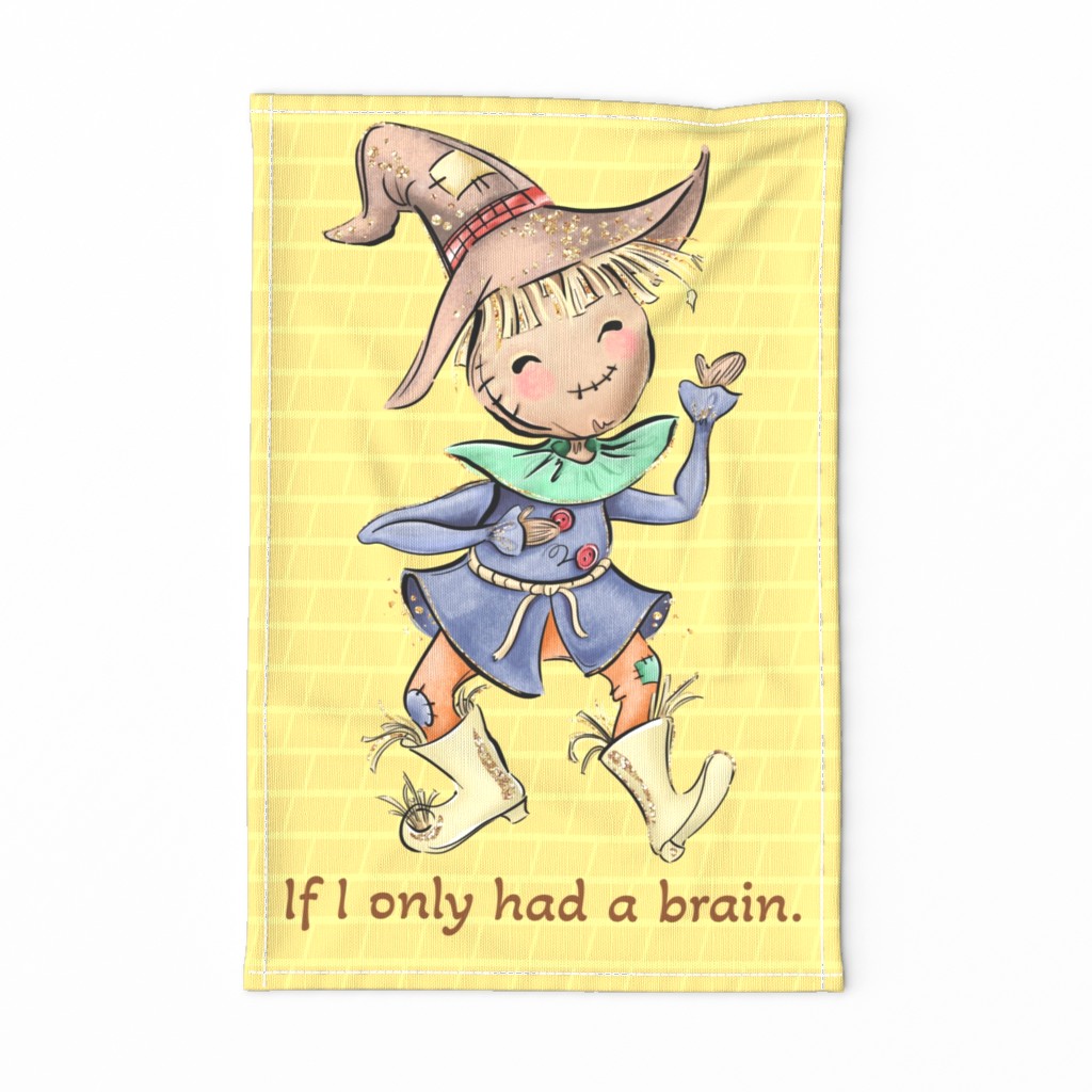 Wizard of Oz Fat Quarter Tea Towel Wall Hanging Scarecrow