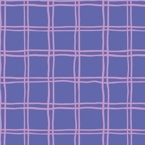 wonky check purples