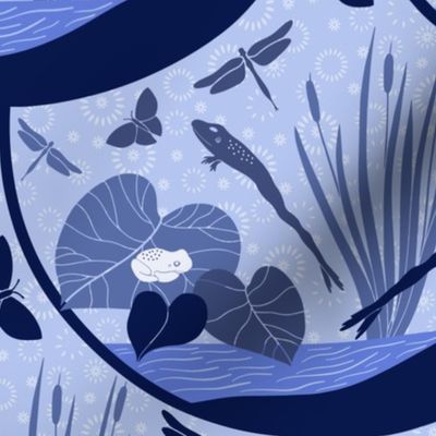 Pond Life in a Terrarium | Large | Blue | PLT-2402-01