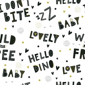Dino Love: Playful Typography for Little Ones