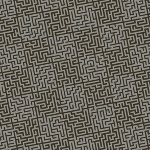Checkerboard Maze C - pewter gray