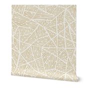 (L) striped boho mosaic - boho blender in beige and off white