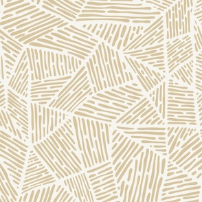 (L) striped boho mosaic - boho blender in beige and off white