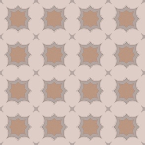 Stitched Shape Layers Pinkish Warm Neutral