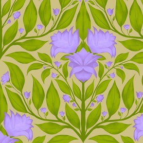Purple and Green Floral 