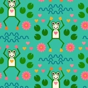 Happy-retro-leap-year-frog-with-water-lilly-and-hearts-S-small