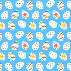 Easter Fun Eggs on blue (small)