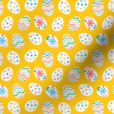 Easter Fun Eggs on yellow (small)