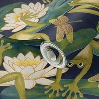 Lucky Leap Frogs and Lush Lily Pads Large Print