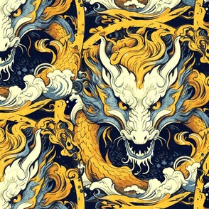 Golden Chinese Dragon