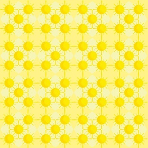 Yellow geometric suns