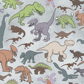 Dinosaurs roaming