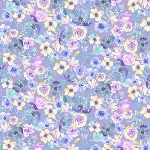 Pastel Petals Floral Extravaganza in Violet