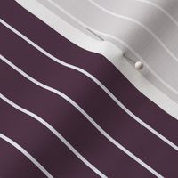 Classic Pinstripe Italian Plum 533146 and Lucent White F4F7FF NY Top Ten