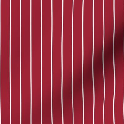 Classic Pinstripe Scarlet Smile 9F2436 NY Top Ten and White ffffff
