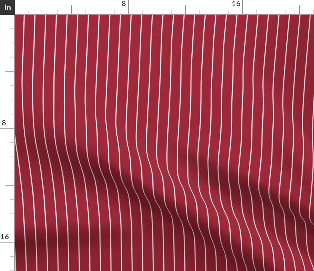 Classic Pinstripe Scarlet Smile 9F2436 NY Top Ten and White ffffff