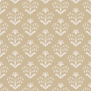 Theresa mustard cream vintage floral