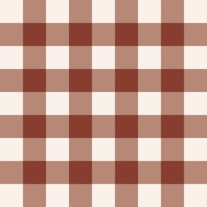 Falling Ginkgo Leaves Gingham // Red // 24