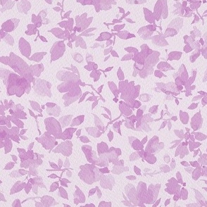 Watercolor Florals - Purples