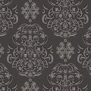 Traditional Damask Heirloom roses neutral brown and taupe