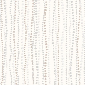 Drip Drop organic dotted warm neutral stripe geometric 