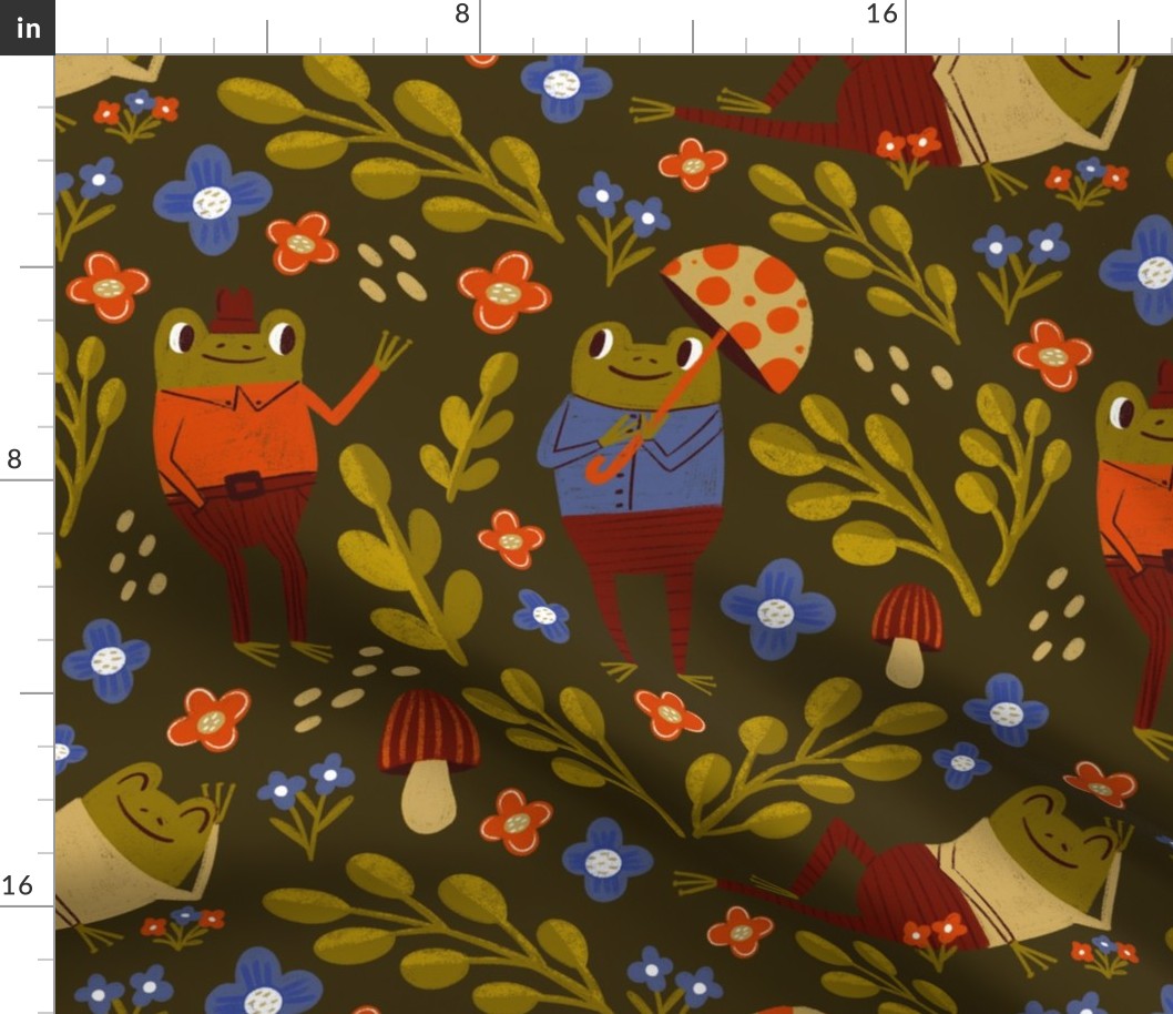 Whimsical Forest Frogs | LG Scale | Green