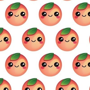 Kawaii Peach Polka Dots