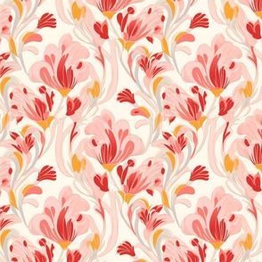 Petal Whispers - Warm Toned Floral Serenity