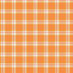 Retro, Modern, Mid Century Modern , Orange, Pink, White, Tangerine, Coral, Linen, plaid in 2024 Pantone colors