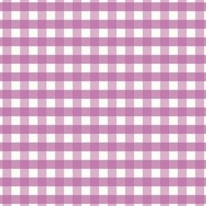 1/4 inch Small Crocus spring purple gingham check - violet bright cottagecore nursery baby girl country plaid - perfect for wallpaper bedding tablecloth