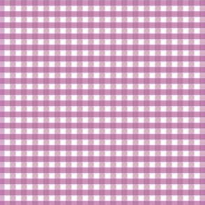 1/6 inch Extra Small Crocus spring purple gingham check - violet bright cottagecore nursery baby girl country plaid - perfect for wallpaper bedding tablecloth