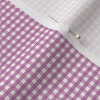 1/8 inch Tiny (xxs) Crocus spring purple gingham check - violet bright cottagecore nursery baby girl country plaid - perfect for wallpaper bedding tablecloth