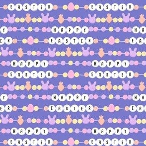 (small scale) Friendship Bracelets - Happy Easter - purple - LAD24
