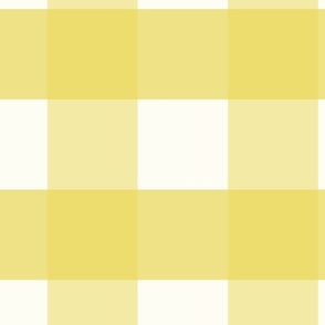 5 inch Huge Sunshine yellow gingham check - bright happy nursery gender neutral kids childrens boy nursery baby girl cottagecore country plaid - perfect for wallpaper bedding tablecloth - easter spring 