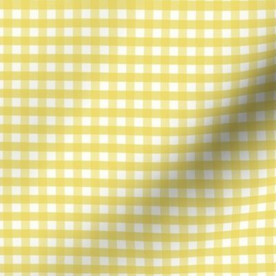 1/4 inch Small Sunshine yellow gingham check Buffalo Plaid bright happy nursery gender neutral kids childrens boy nursery baby girl cottagecore country plaid - perfect for wallpaper bedding tablecloth