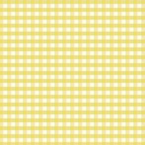 1/6 inch Extra Small Sunshine yellow gingham check - bright happy nursery gender neutral kids childrens boy nursery baby girl cottagecore country plaid - perfect for wallpaper bedding tablecloth