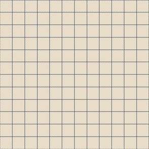 dark blue squiggle grid on cream background - small scale