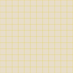 yellow squiggle grid on cream background - small scale