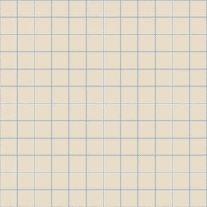 Light blue squiggle grid on cream background - small scale