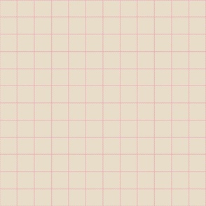 light pink squiggle grid on cream background - small scale
