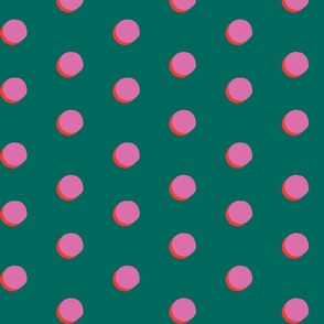 Pop Dots green/pink