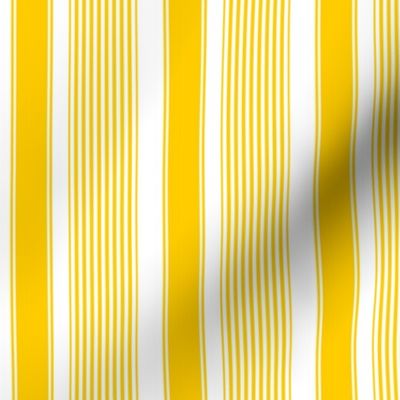 Angelina's Sunshine Yellow French Stripes