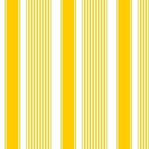 Angelina's Sunshine Yellow French Stripes