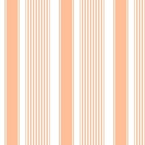 Angelina's Peach Fuzz French Stripes
