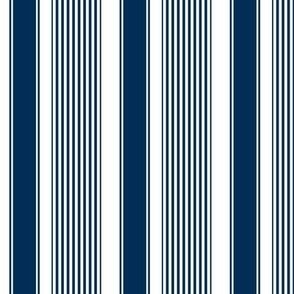 Angelina’s Navy Blue French Stripes