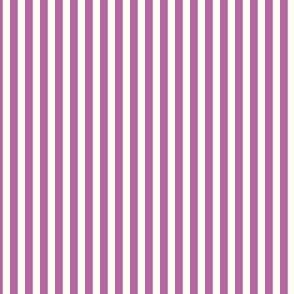 Extra small Cabana stripe - Crocus spring purple on cream white - Candy stripe - Awning stripes - Striped wallpaper