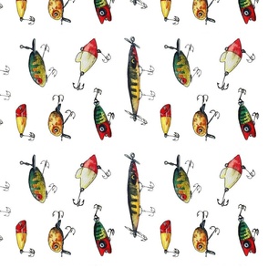 Fishing Fly Fabric, Wallpaper and Home Decor