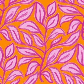 Pink and Orange Floral 